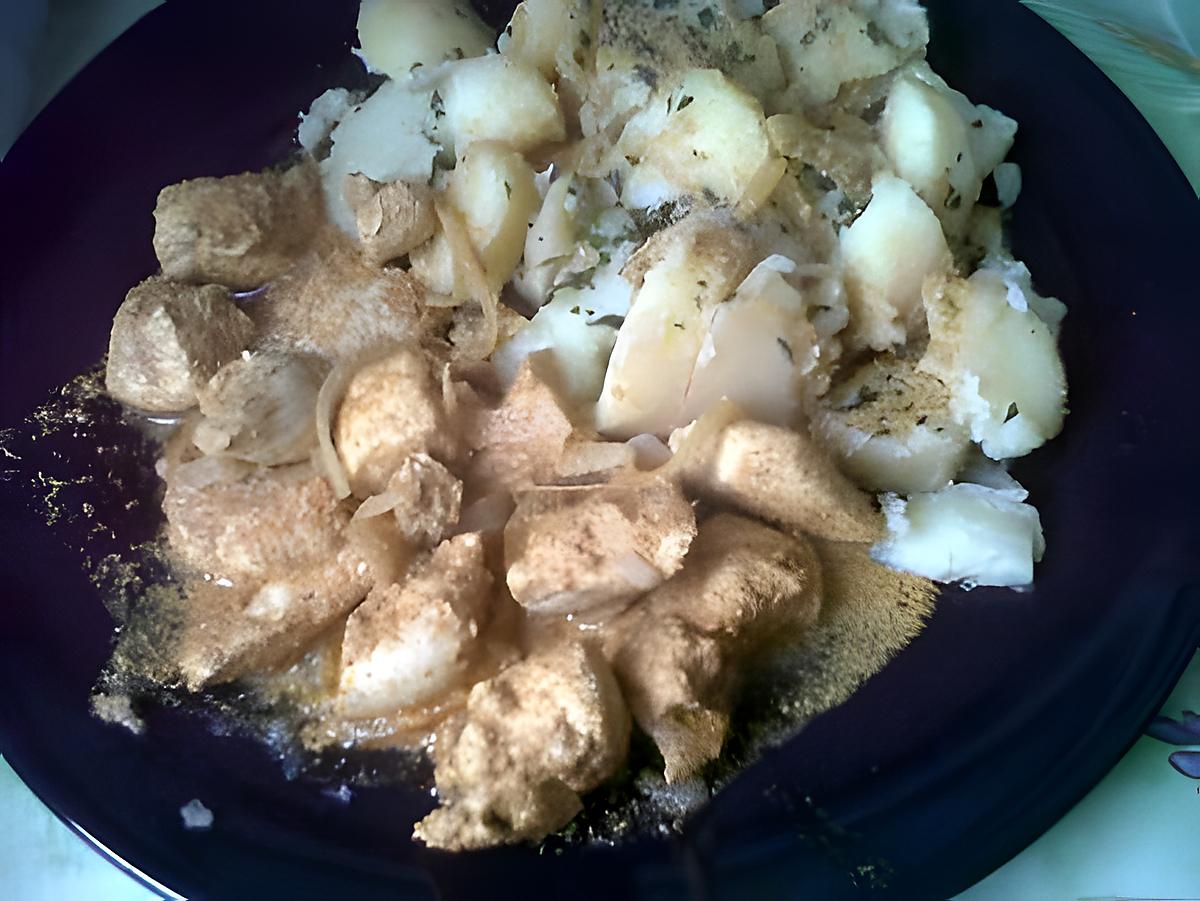 recette Poulet tandoori et pommes de terre en vrac