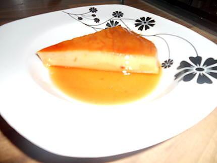 recette flan au caramel et sa genoise