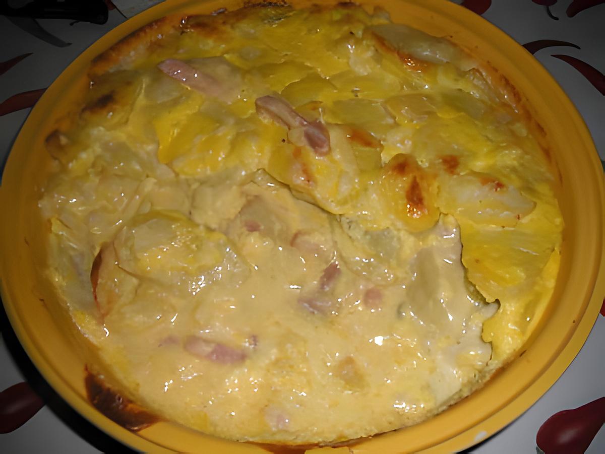 recette Gratin de pomme de terre au morbier