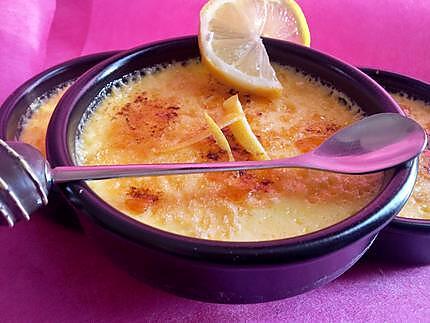 recette Créme brulée au citron