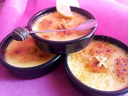 recette Créme brulée au citron