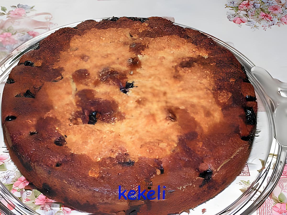 recette Gâteau aux cerises et flocons d'avoine