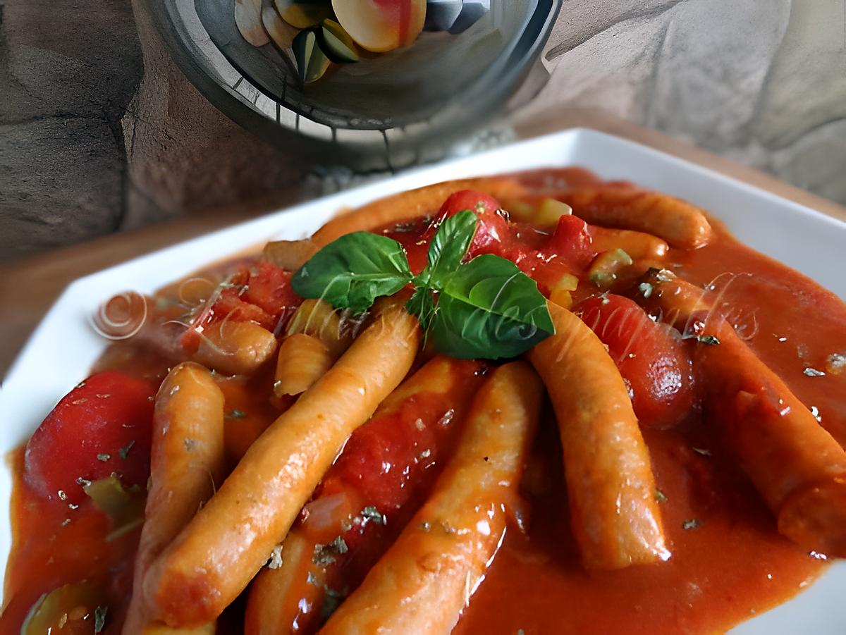 recette Saucisses aux tomates (mijoteuse)
