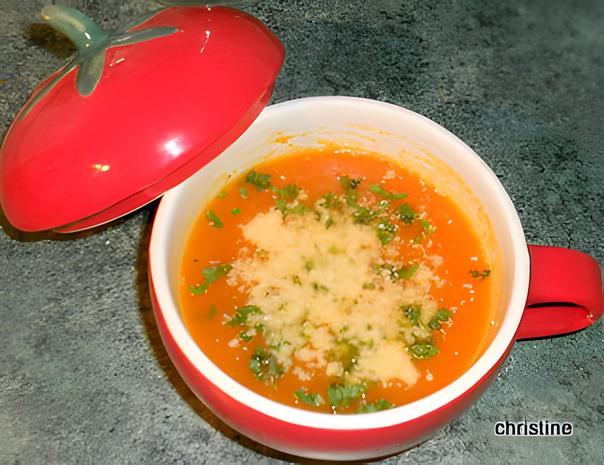 recette Soupe tomates-courgette