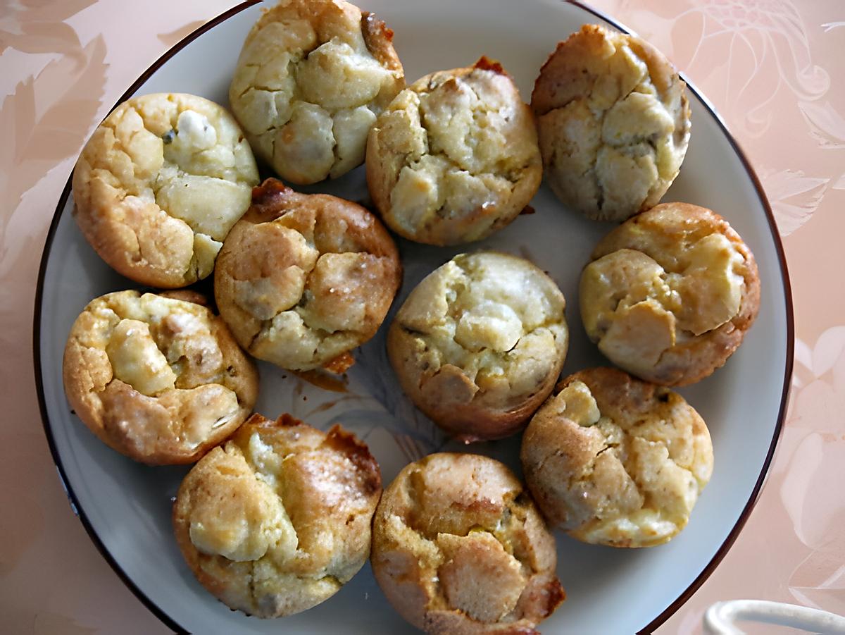 recette Mini-cakes poire, roquefort