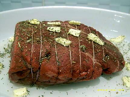 recette rosbeef, sauce au roquefort