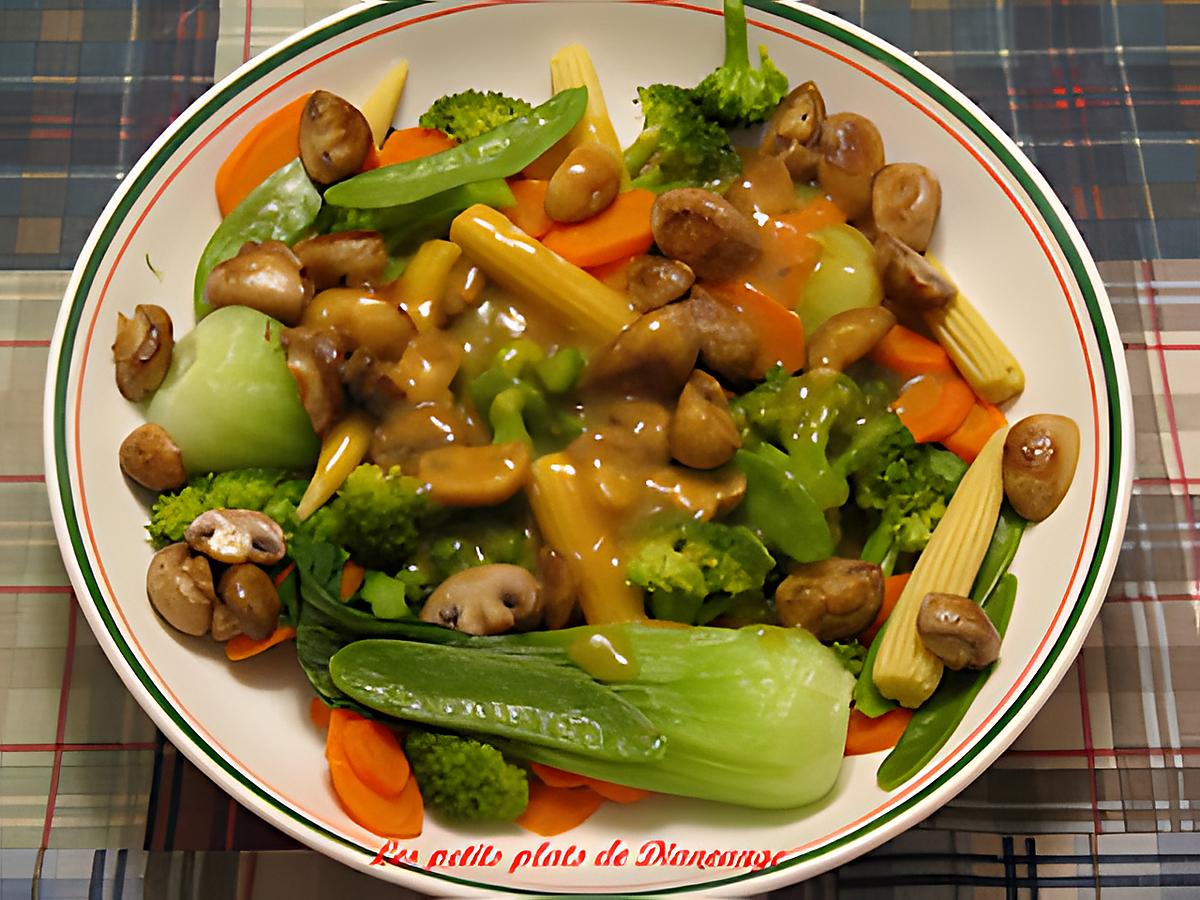 recette Sauté de légumes Thaï à l'orange et gingembre