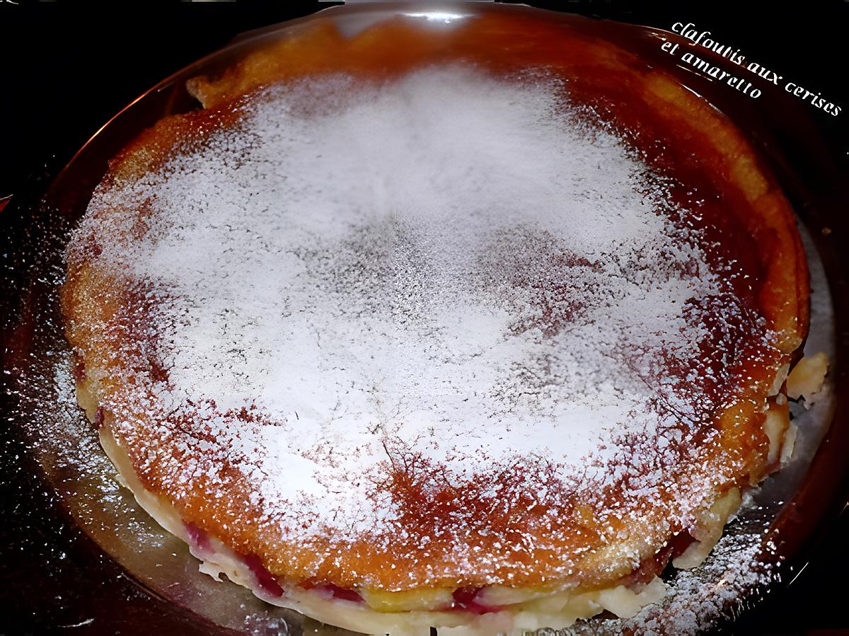 recette Clafoutis aux cerises et amaretto