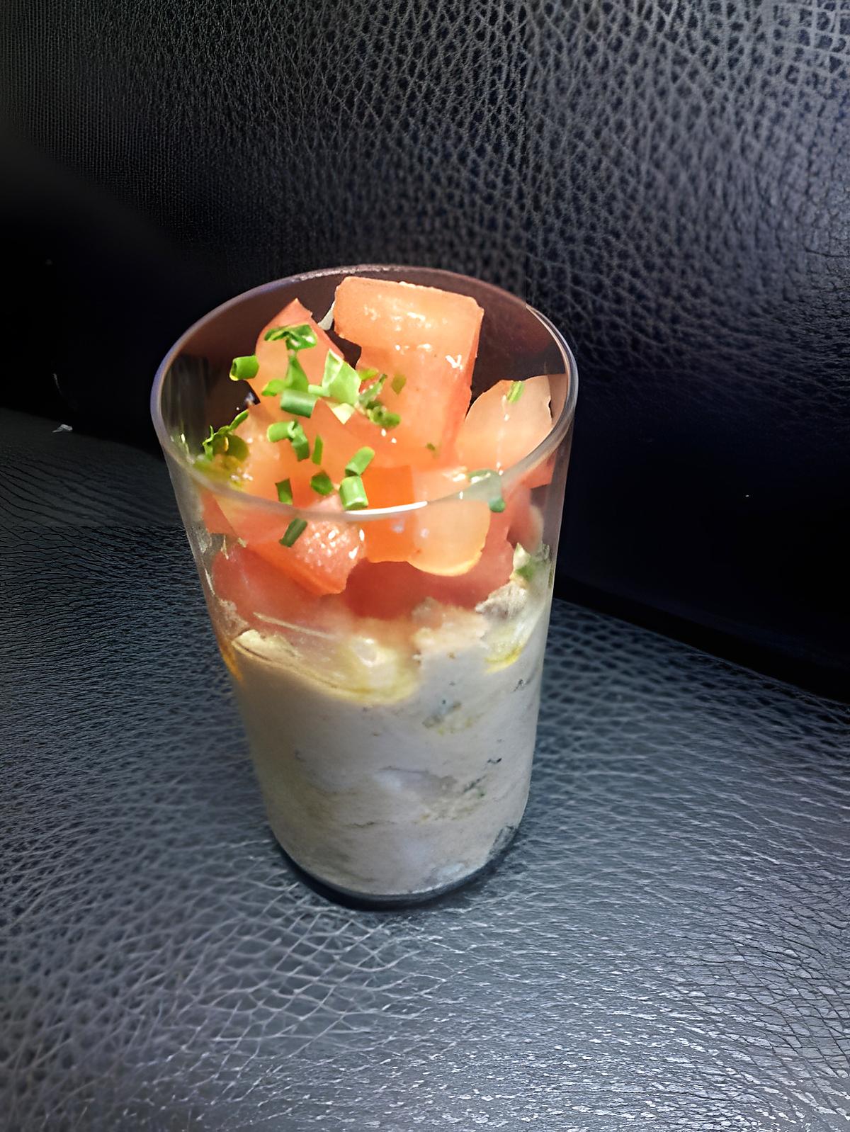 recette Verrine Explosive de Thon/Harissa