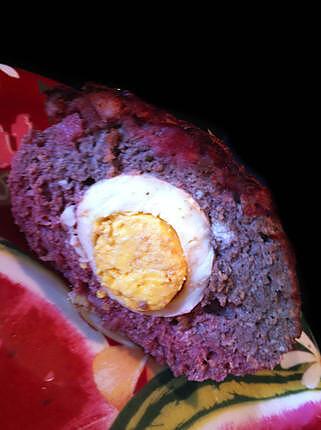 recette Egg Meatloaf (Pain de viande à l'oeuf surprise)
