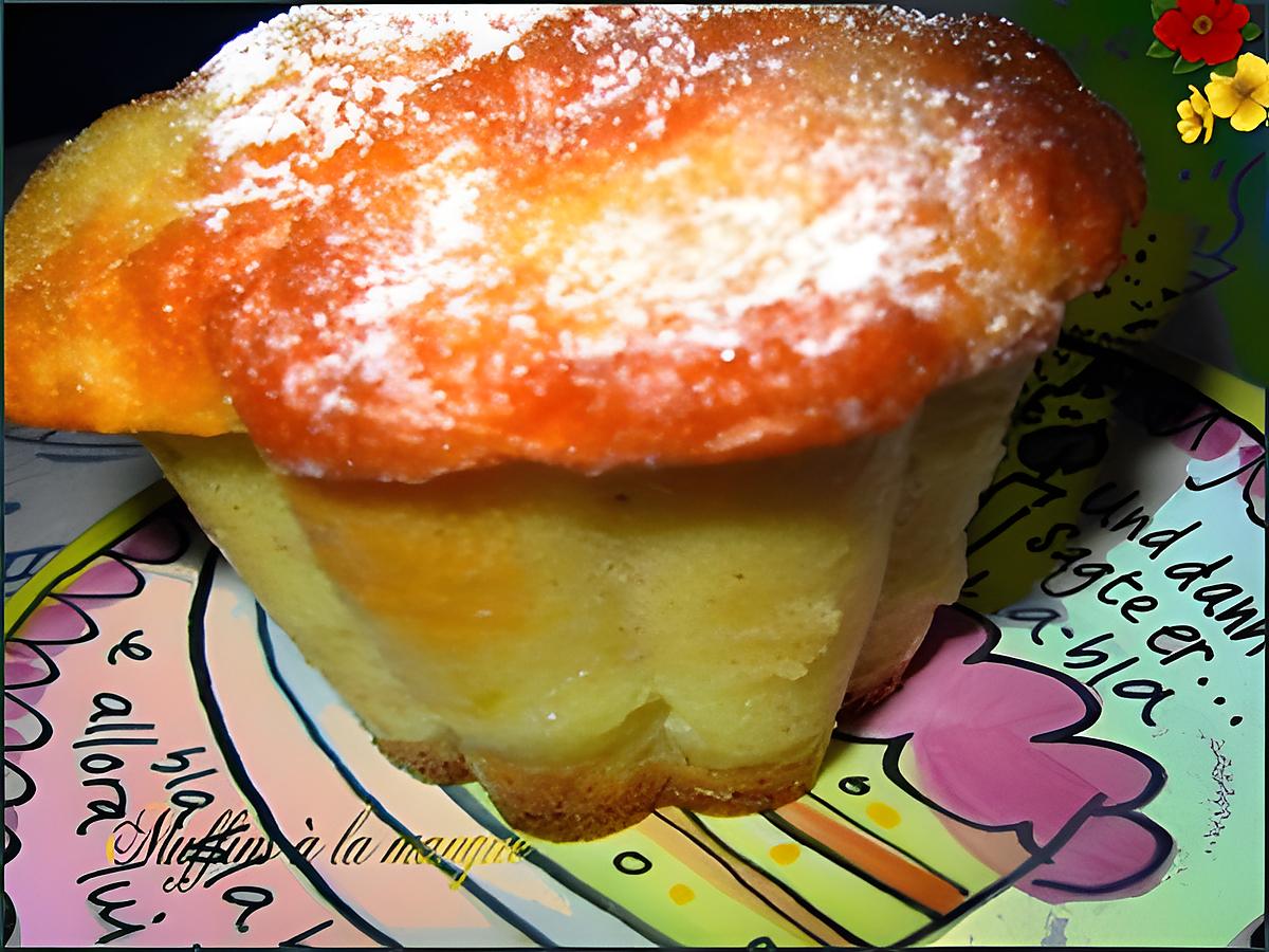 recette Muffins à la mangue et au yaourt de brebis, sans matière grasse!!