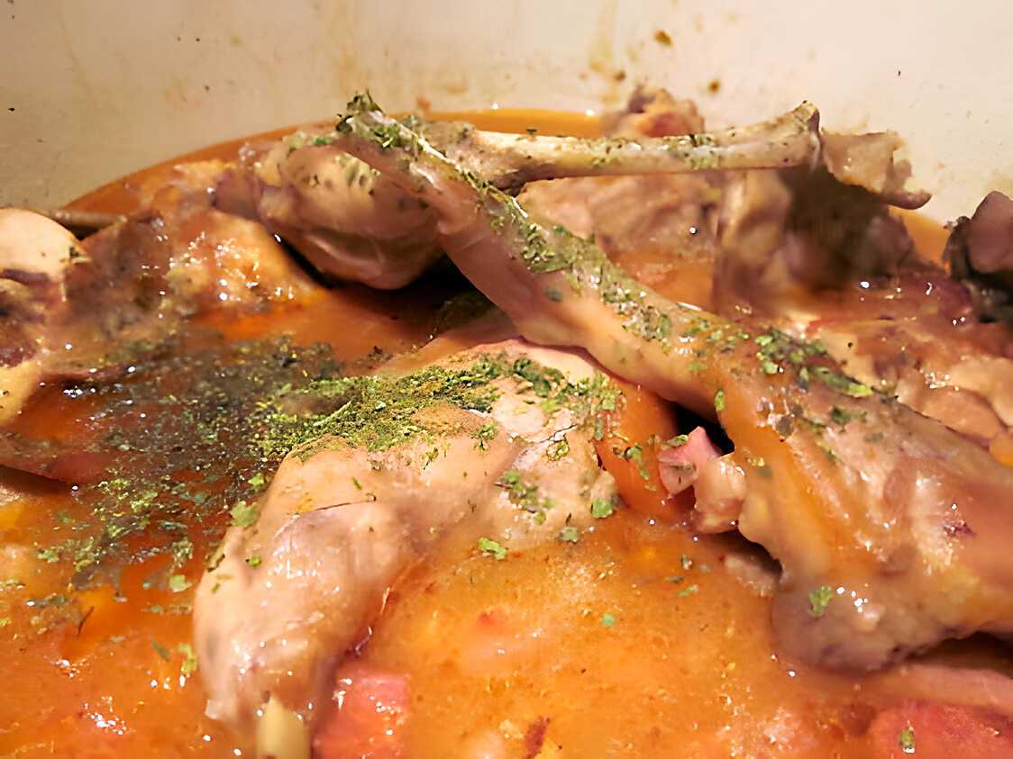 Recette de LAPIN EN COCOTTE