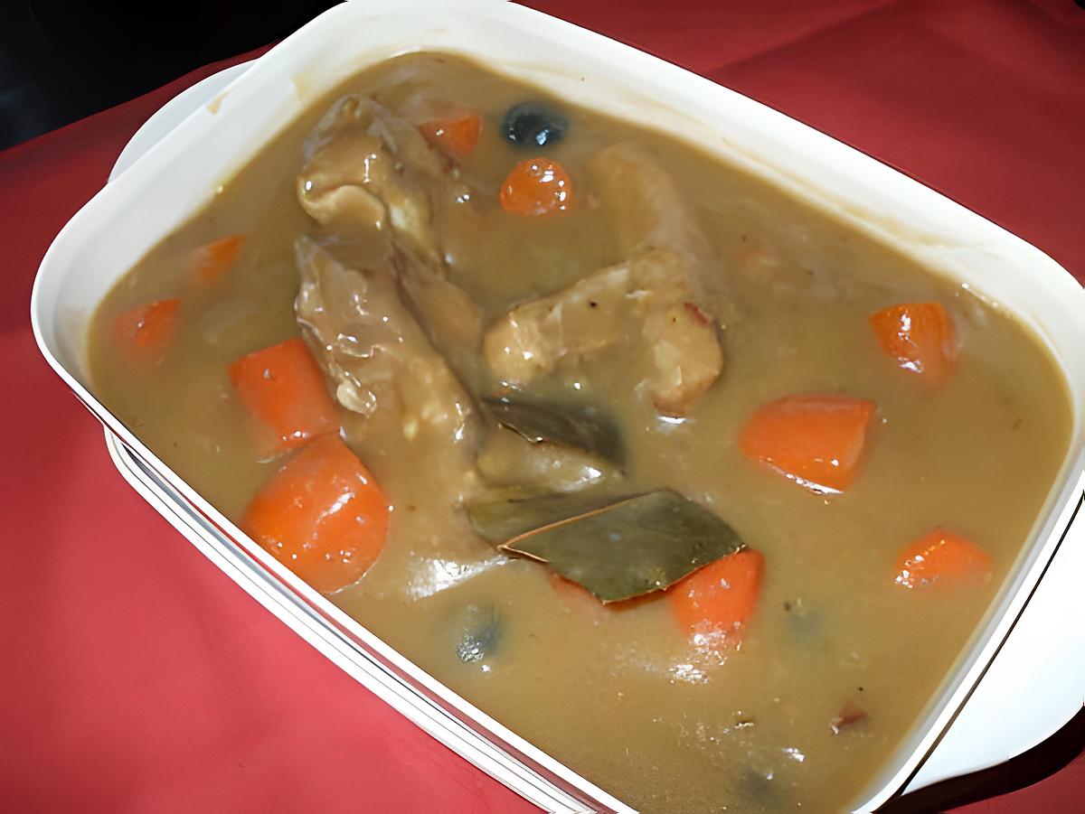 recette Tendrons de veau à la bière.....avec ses carottes et ses olives noires....