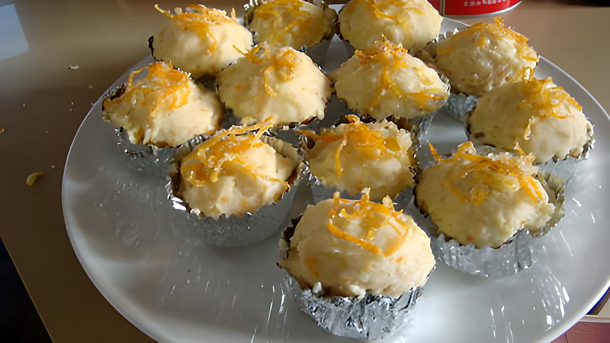 recette Cupcakes aux amandes avec glaçage à l'orange