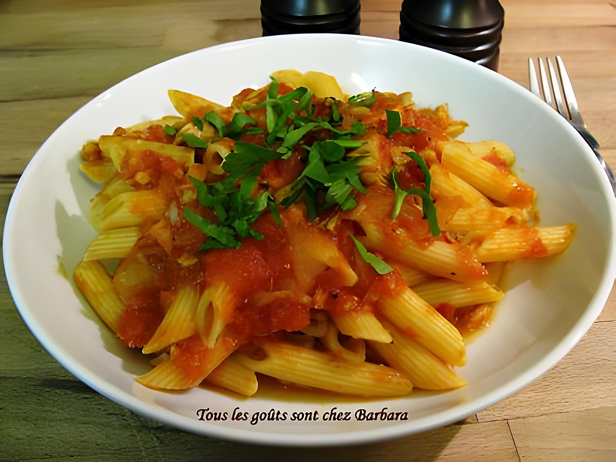 recette Penne sauce au thon (penne al tonno)