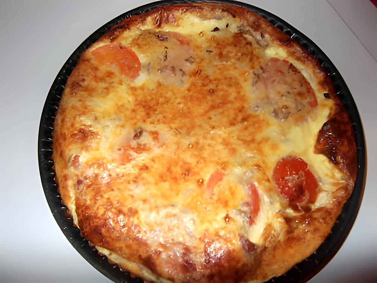 recette quiche au thon tomate