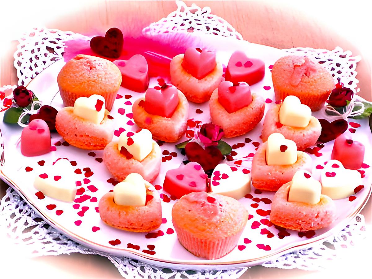 recette MES COEURS ROSES POUR LA SAINT VALENTIN.