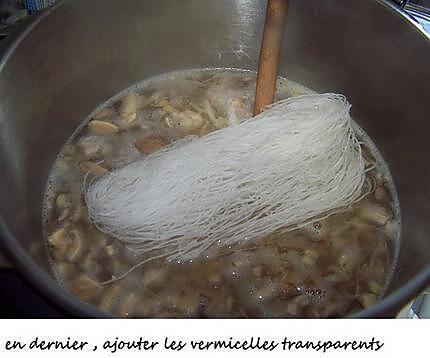 recette Soupe chinoise