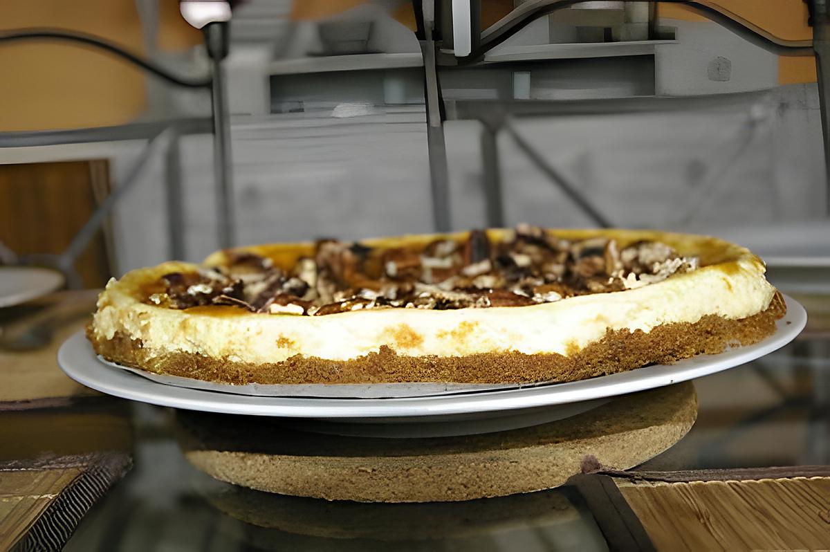 recette cheesecake vanille, caramel et noix de pécan, une tuerie !!