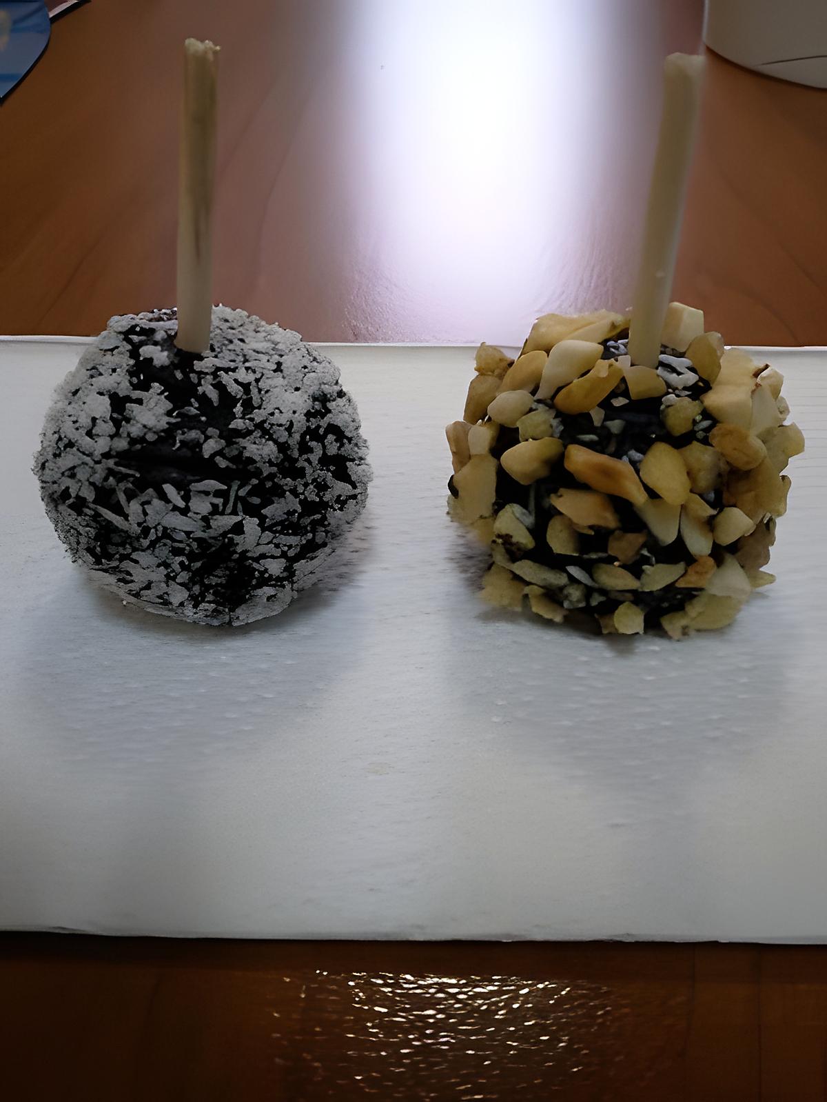 recette CAKE POPS MADELEINE / CHOCO