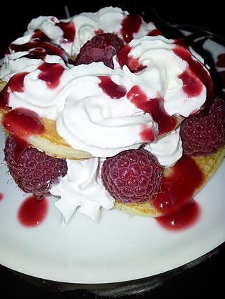 recette Pancakes gourmand aux framboises en millefeuille