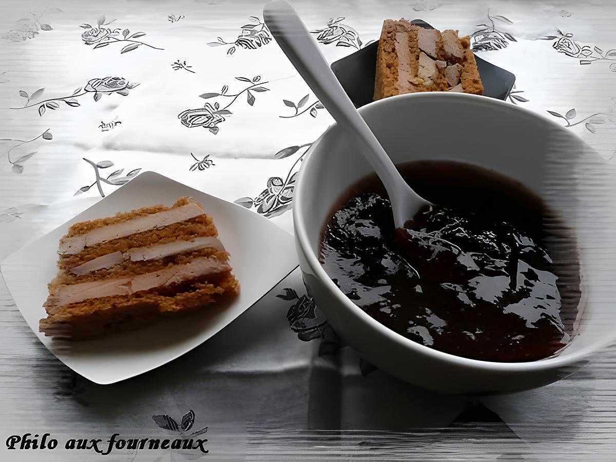 recette Millefeuille de pain d'épices au foie gras