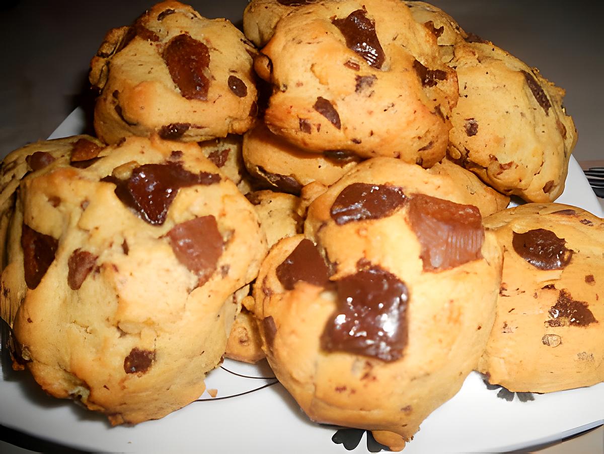 recette cookies au pépites deux chocolats