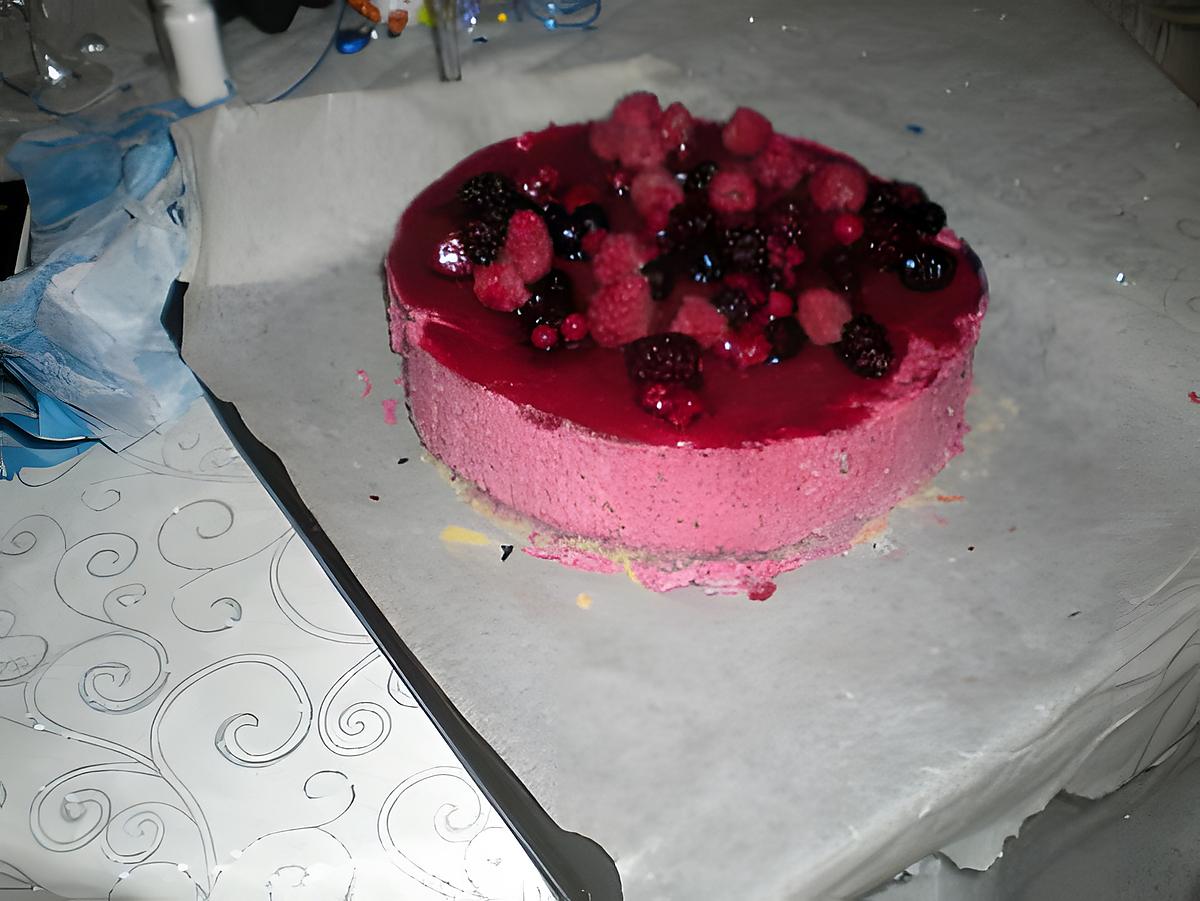 recette BAVAROIS AUX FRUITS ROUGES