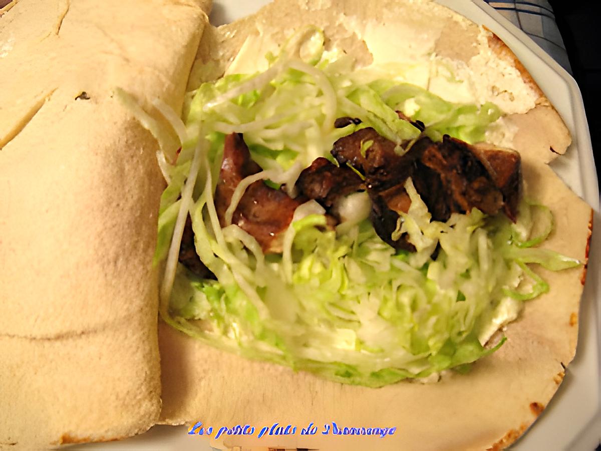 recette Pitas aux poulets