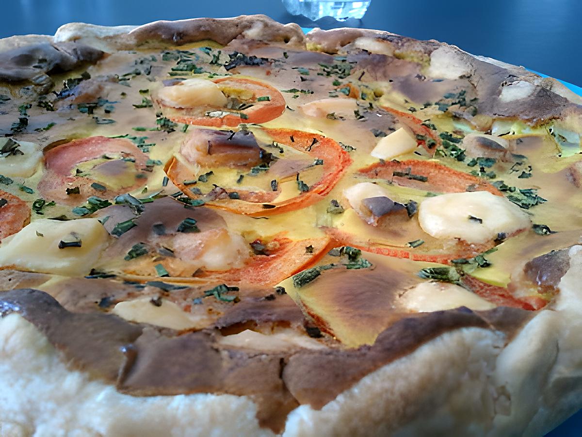 recette Tarte à la tomate  & à la moutarde