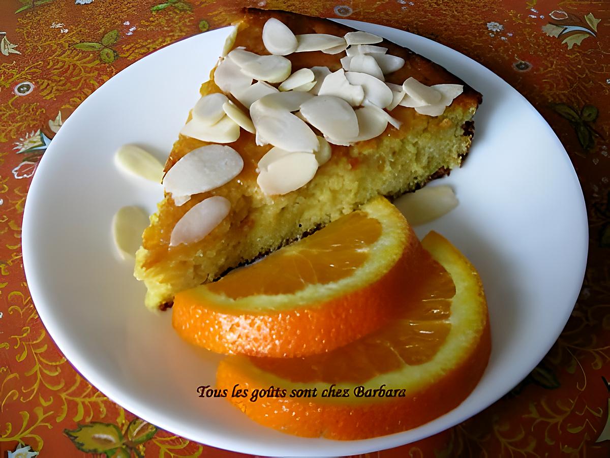 recette Gâteau ultra-moelleux à l'orange et aux amandes