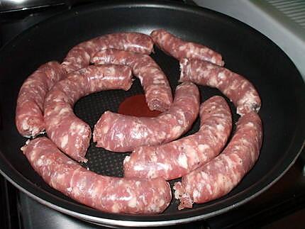 recette Chipolatas ... sauce à la moutarde....( Saucisses. fraîches .. de Porc....)...ou autre....