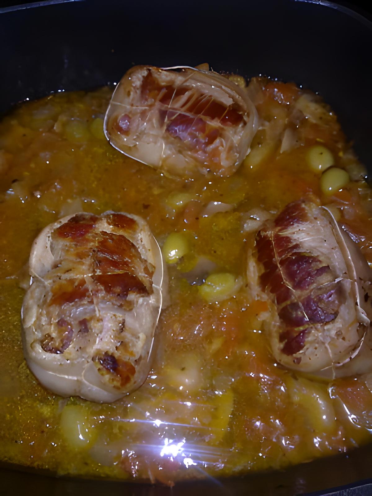 recette paupiette de veau aux oignons et tomates