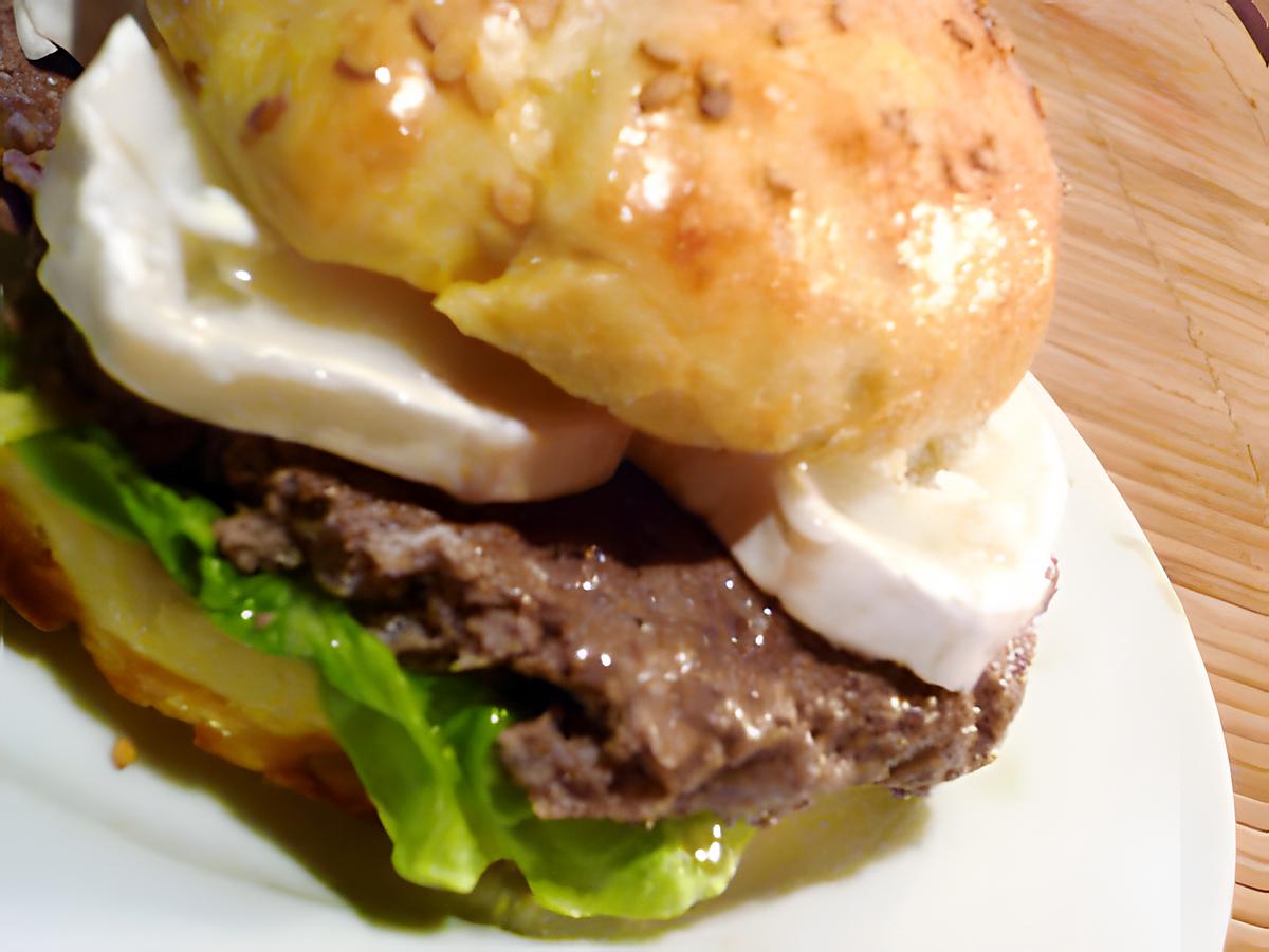 recette French burgers au chèvre