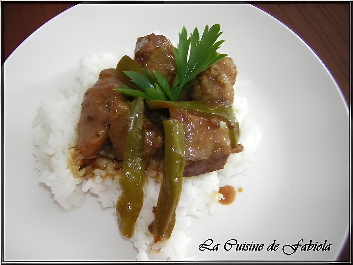 recette Porc gros piments sauce d'huitre