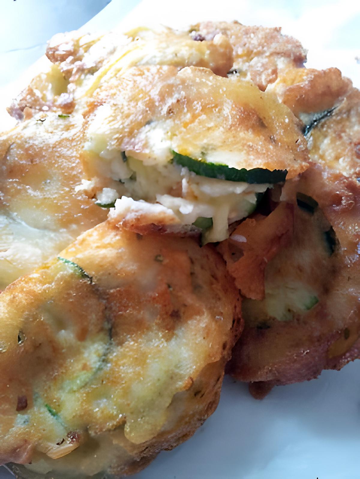 recette Beignets de courgettes aux parmesan