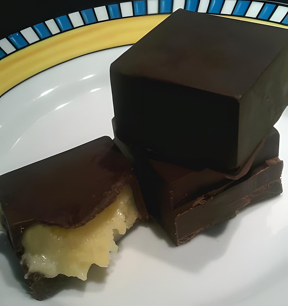 recette Les chocolats fourrés à la crème au beurre à la vanille