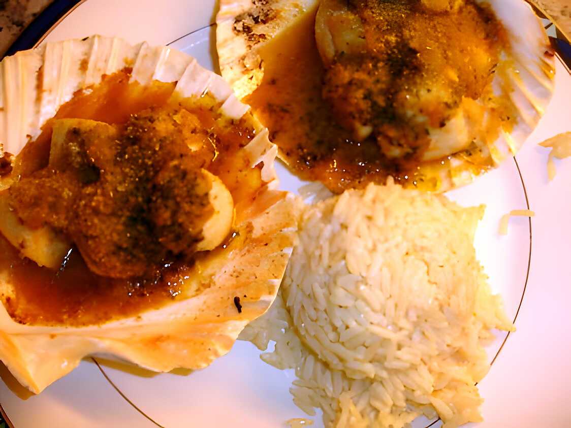 Recette de St-Jacques gratinées