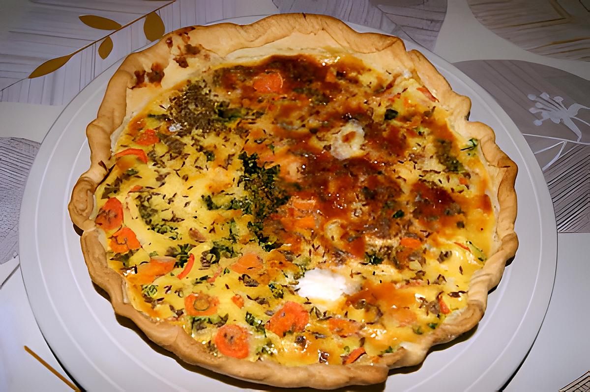 recette tarte aux carottes et cumin