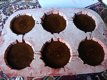 recette MINIVOLCANS au chocolat amer