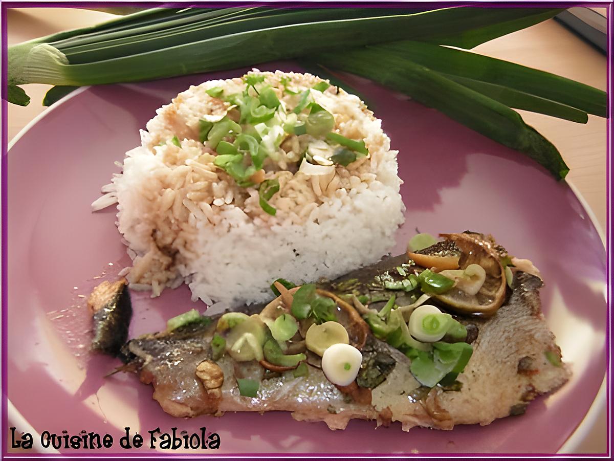 recette Poisson au gingembre.