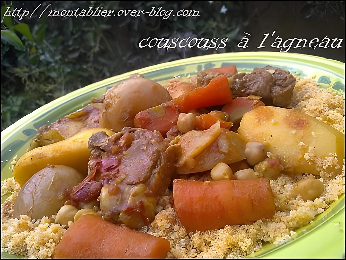 recette couscous à l'agneau: