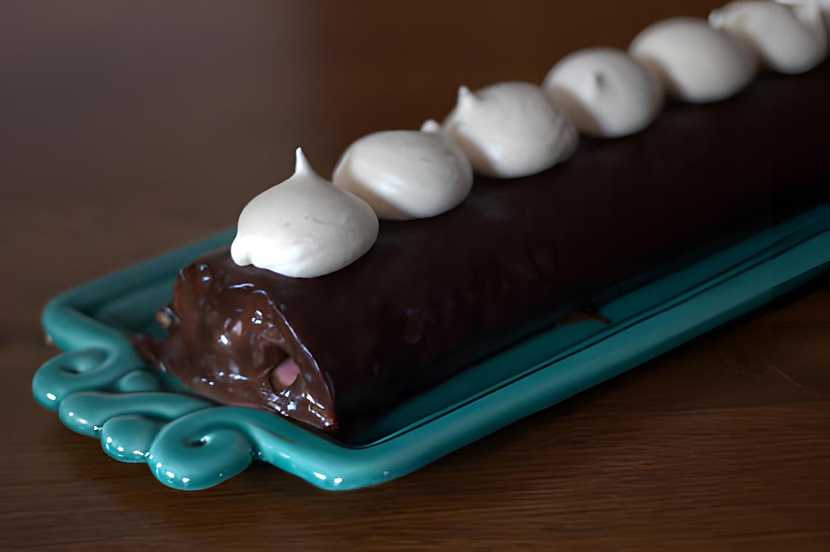 recette Bûche à la framboise