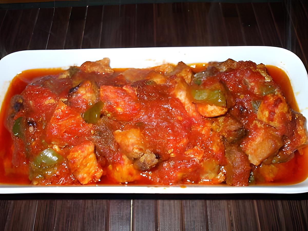 recette Magro a la " Murciana"... ( Rouelle de Porc à la " Murciana"...)
