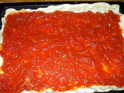 recette Pizza  mixte de la " Nona"....