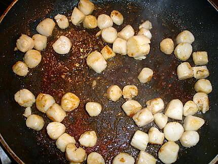 recette Aumônières au Poireaux St-Jacques et Crevettes