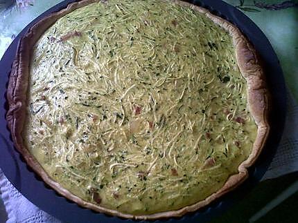 recette Quiche minceur au lardons courgette