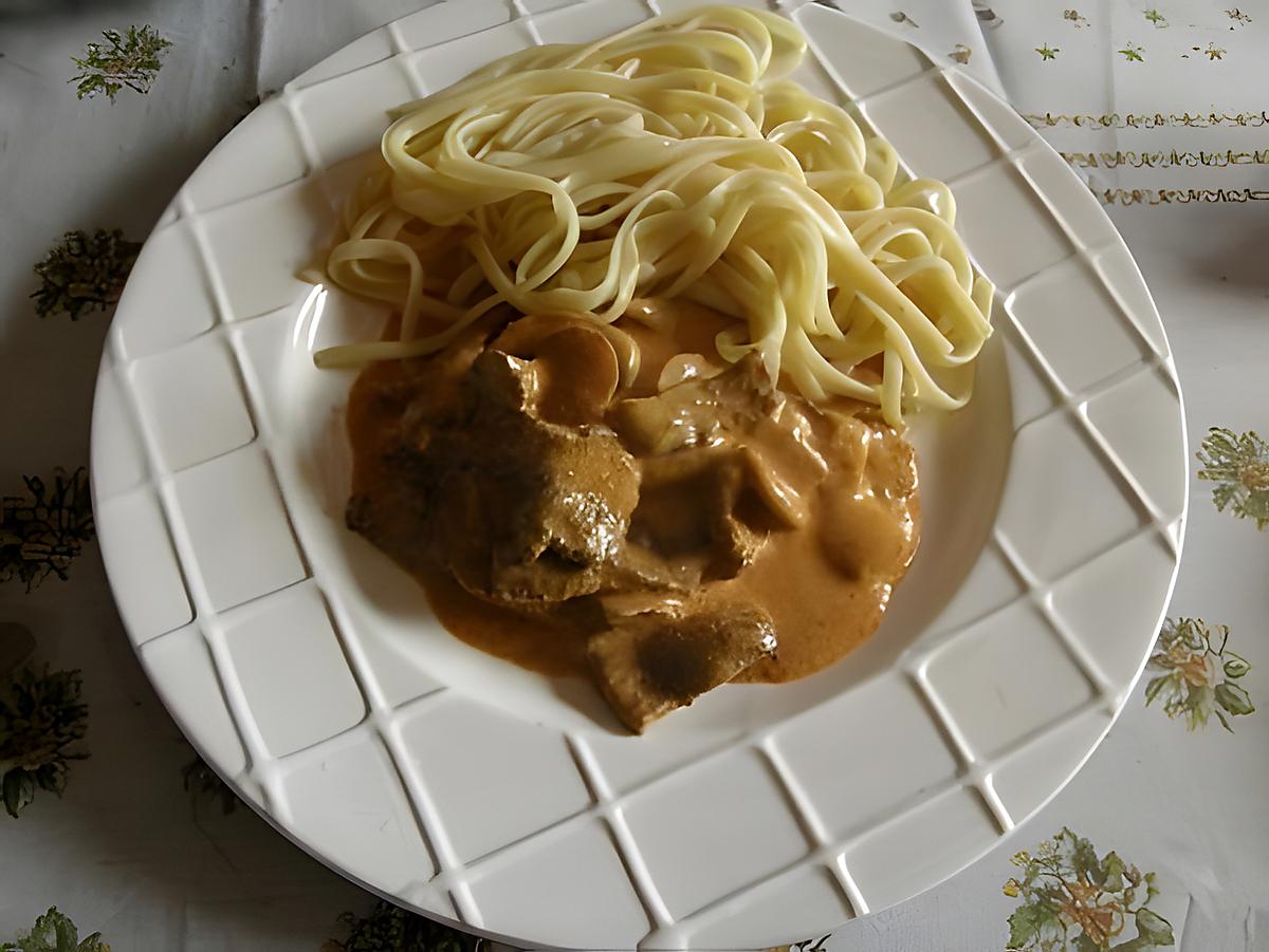 recette boeuf facon stroganov