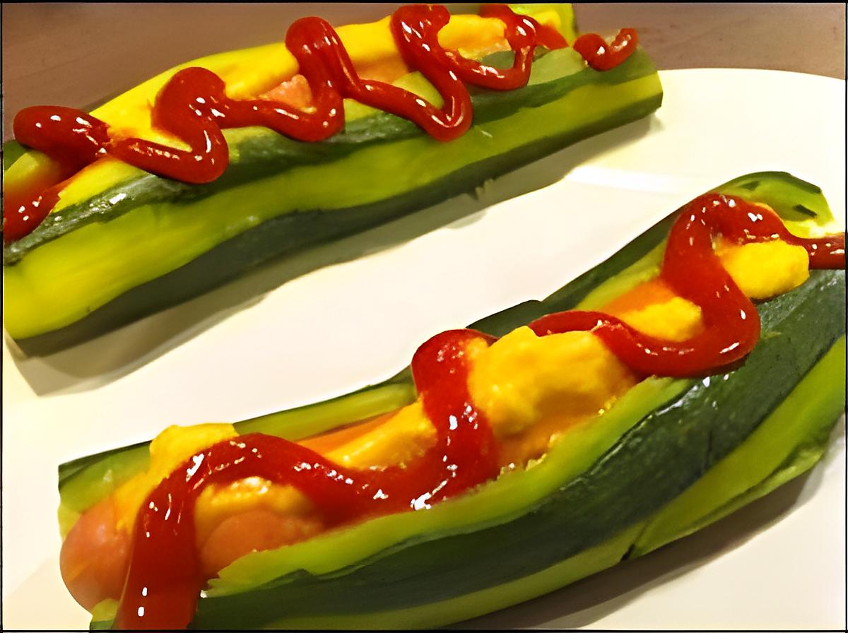 recette Hot dog de courgette
