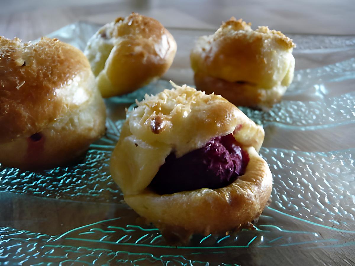 recette Ooo Chouquettes framboises & noix de coco ooO